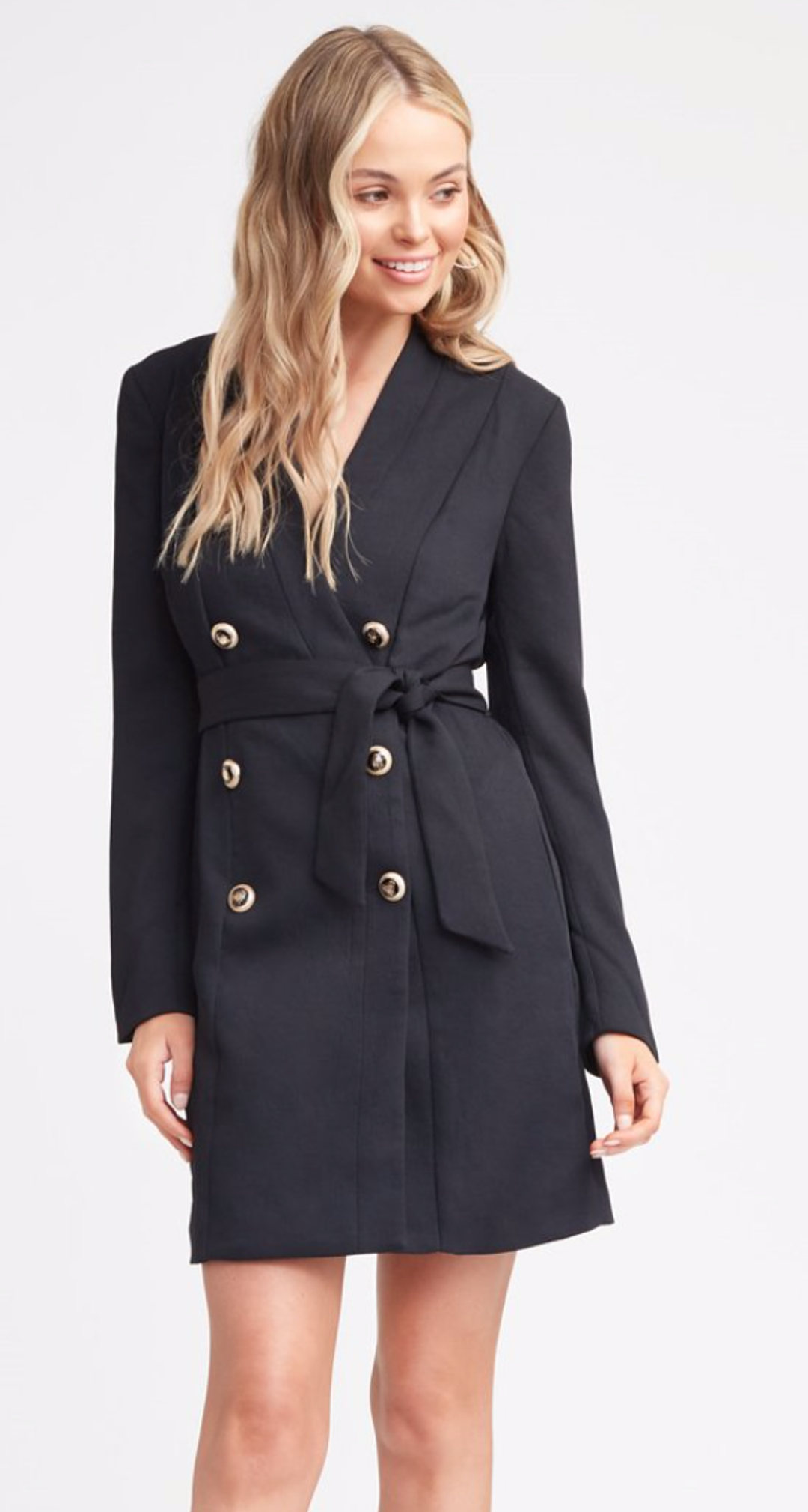Kookai Edwina Blazer Dress Black Size 12 for rent on The Volte - main image
