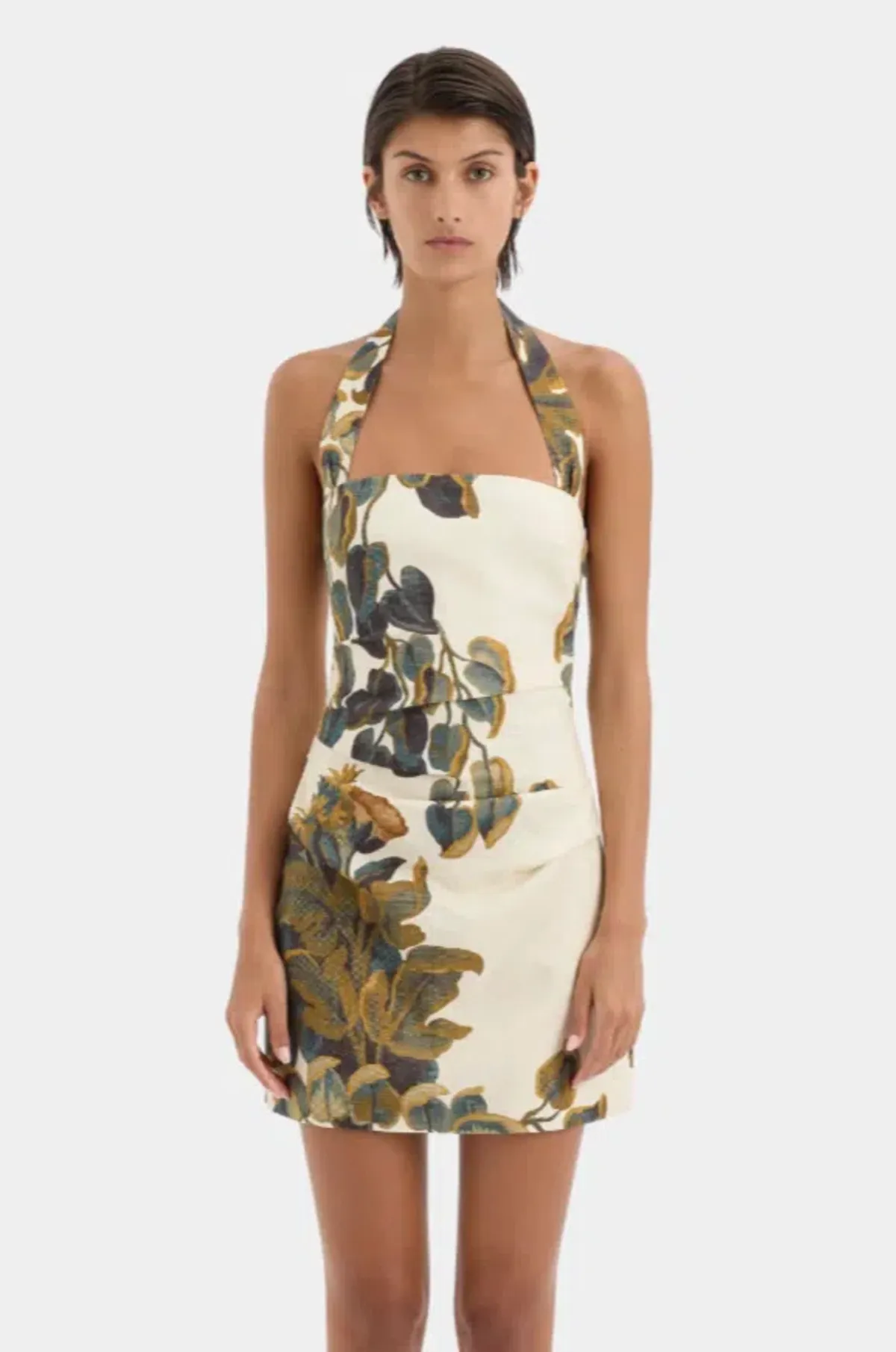 Evalita Halter Mini Dress Print 10 - Image 1