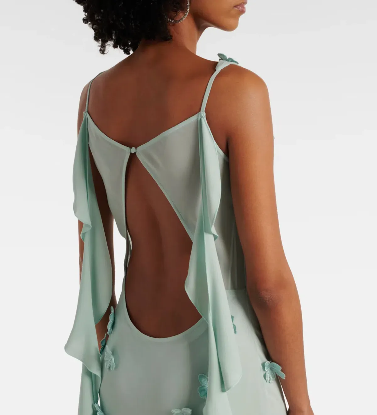 Rotate Birger Christensen Waterfall Maxi Blue Size 8 - Image 2