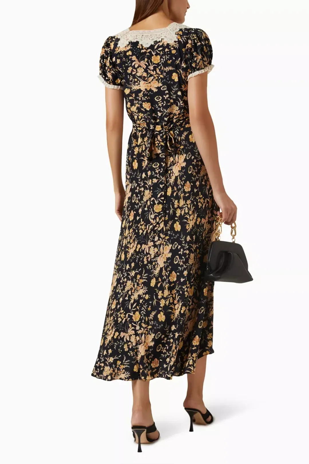 Doen Emeline Dress in Navy Floral Oaks Bluff Size S / AU 8 for rent on The Volte - main image