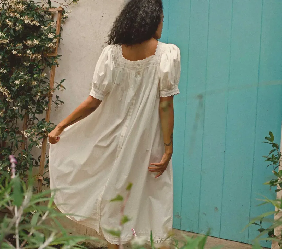 Doen Mignonette Cotton Poplin Dress White Size M / AU 10 for rent on The Volte - main image