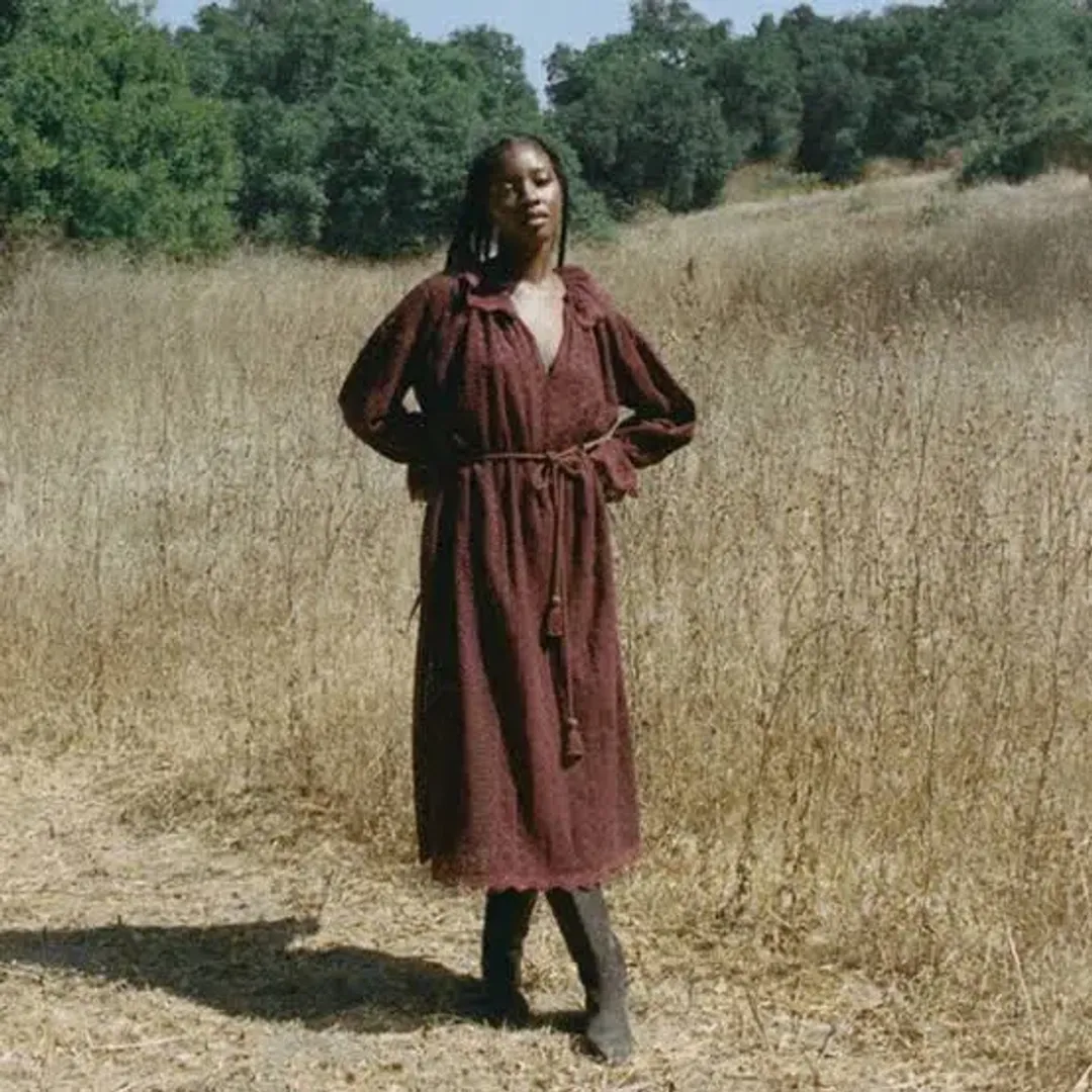 Doen Persephone Dress Burgundy Size AU 8 for rent on The Volte - main image