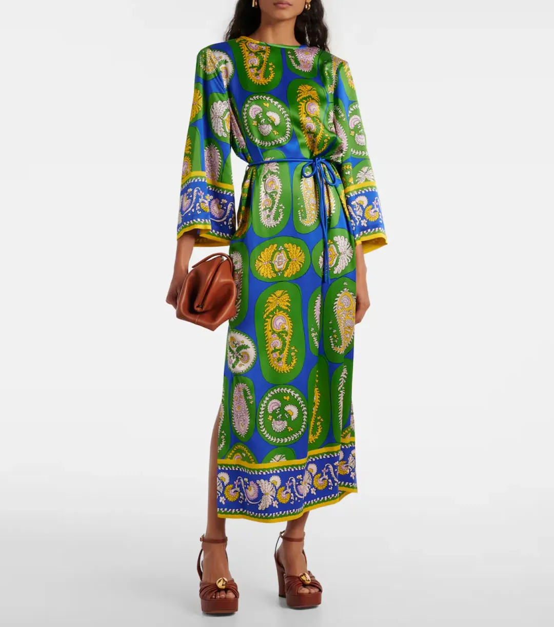 Alemais Printed Maxi Dress My Theresa Exclusive Multi Print Size 10 for rent on The Volte - main image