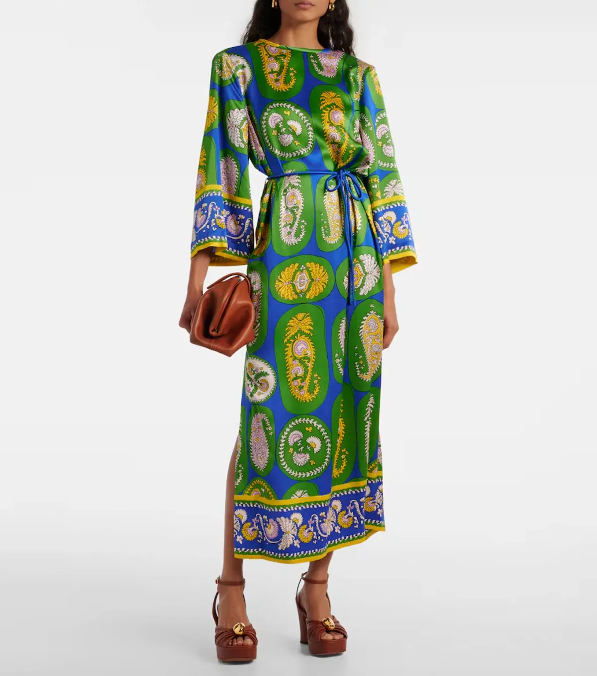 Alemais Printed Maxi Dress My Theresa Exclusive Multi Print Size 10 - Image 1