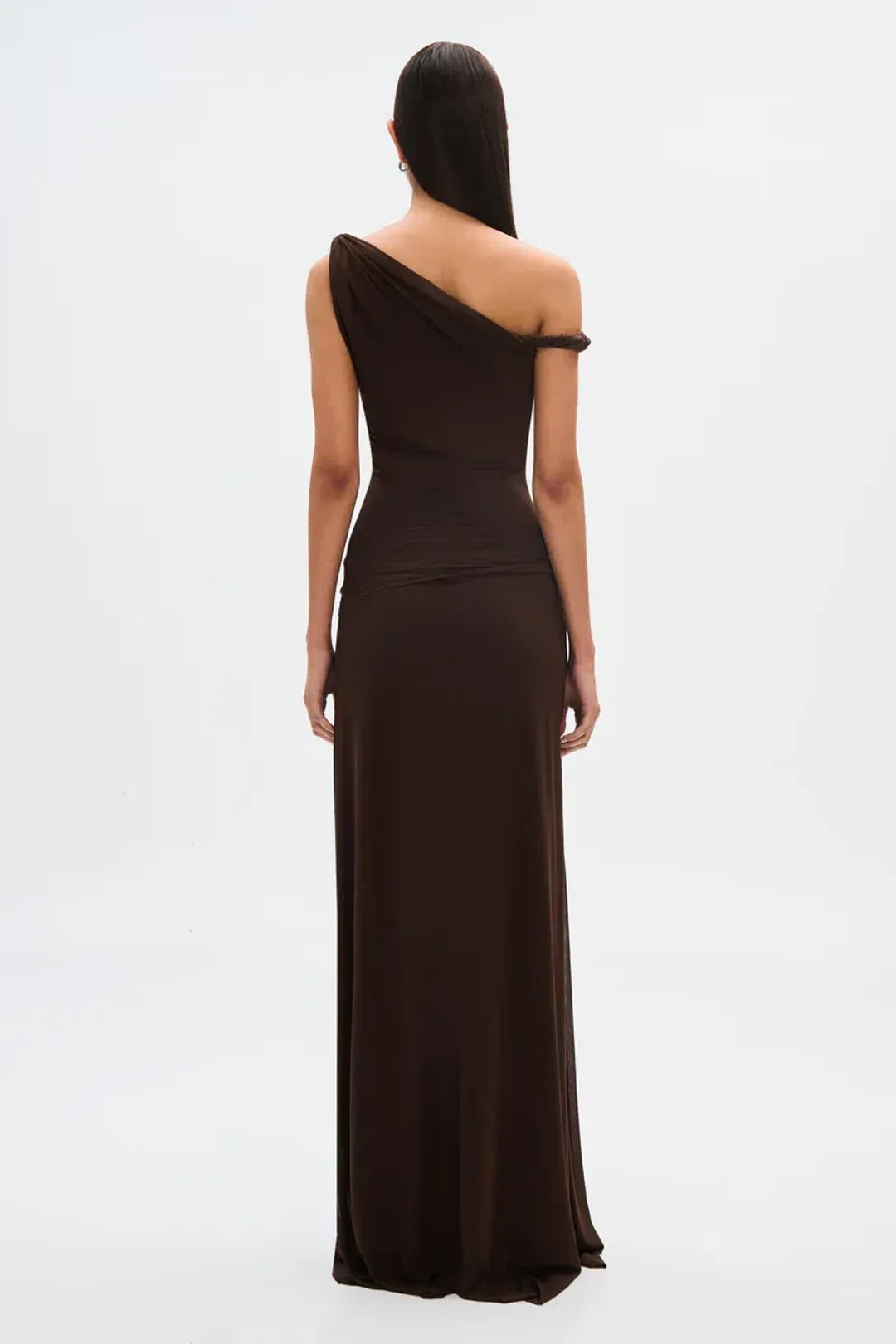 Misha Sisal Maxi Dress Espresso Size 8/S for rent on The Volte - main image