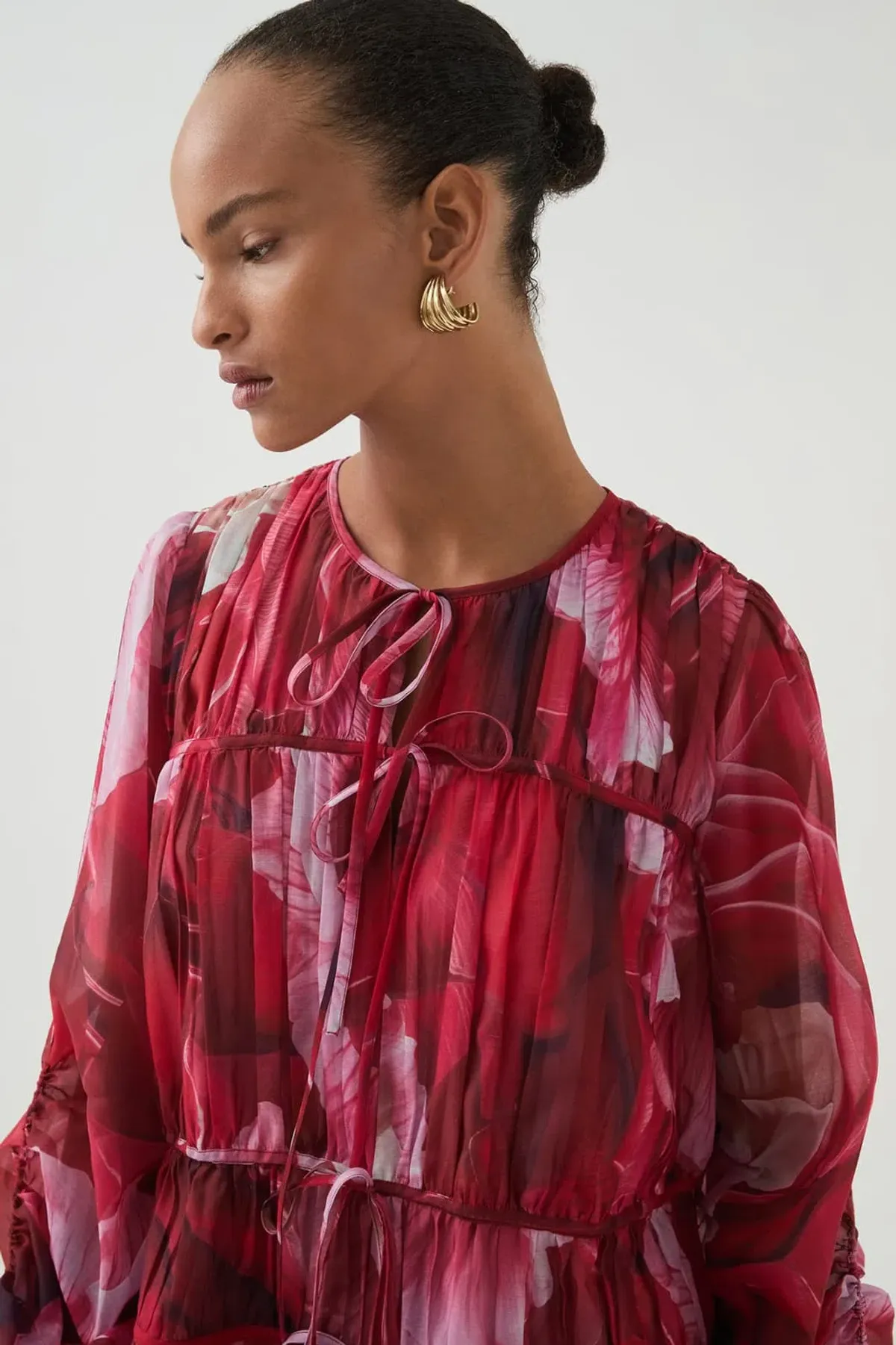 Aje Flora Mini Dress Red Size 8 - Image 3