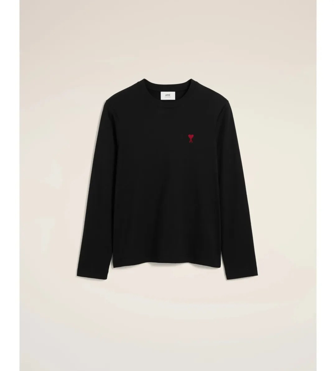 Ami De Coeur Cotton Long Sleeves T-Shirt Black Size M/AU 8 for rent on The Volte - main image