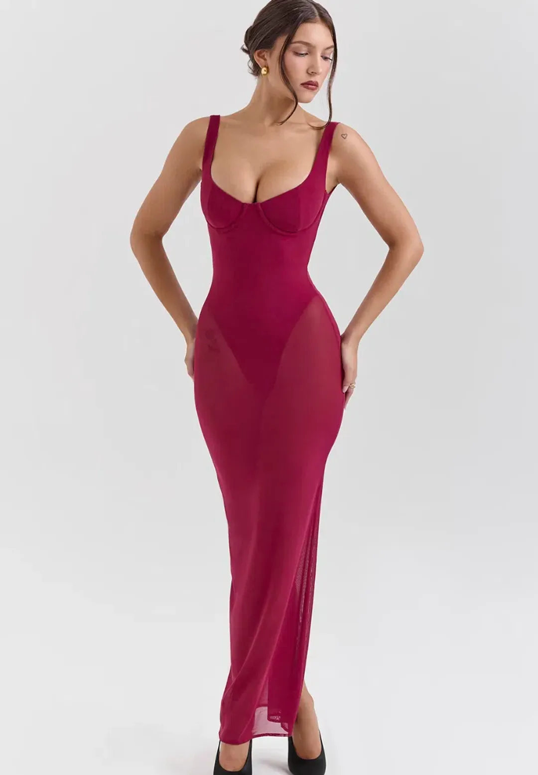 House of CB Robina Dress Red Maxi Size S / AU 8 for rent on The Volte - main image