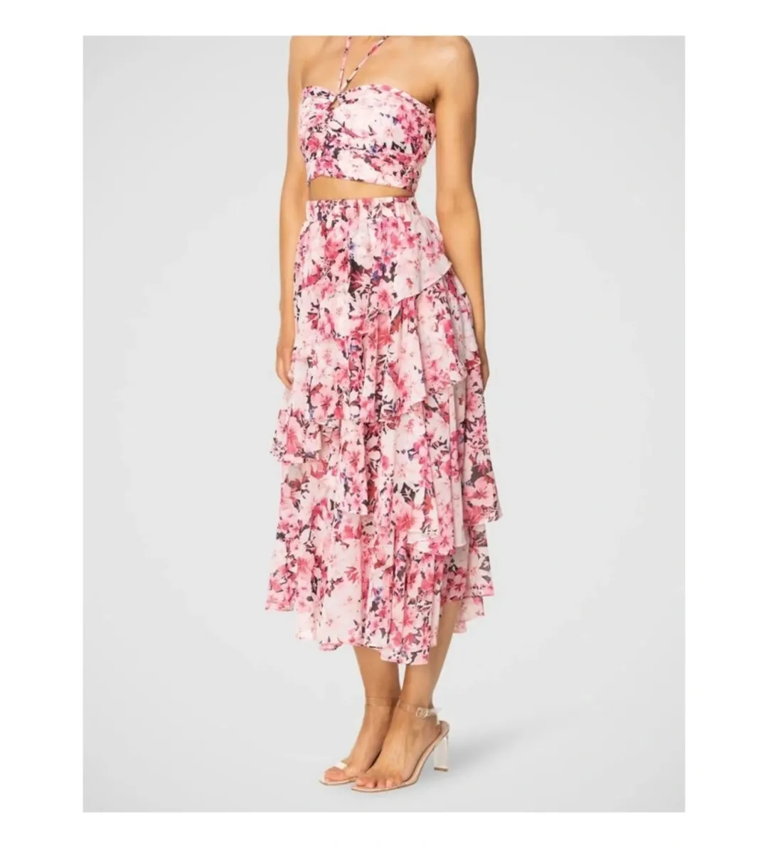 Pilgram Prima Rosa Set in Pink Size 12 for rent on The Volte - main image