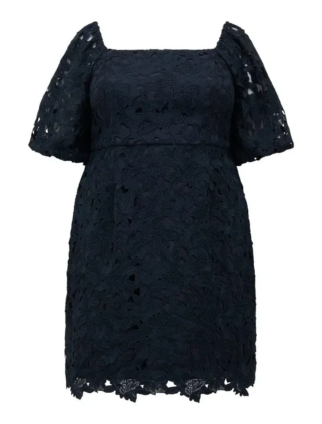 Forever New Cynthia Curve Lace Square-Neck Navy Size AU 18 for rent on The Volte - main image