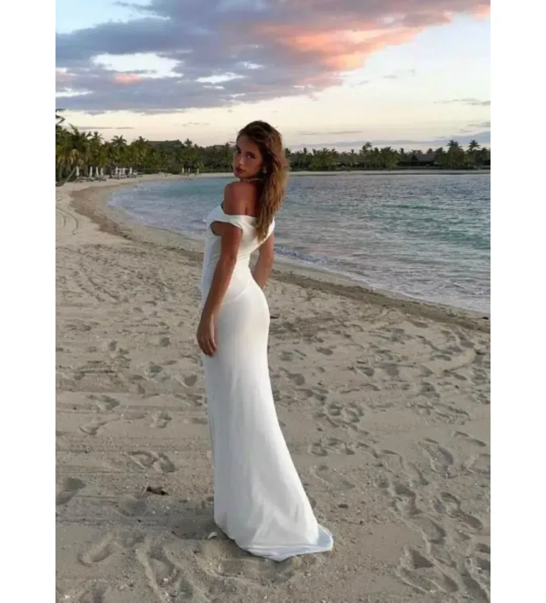 Natalie Rolt Bettina Gown In White Size 0/AU 6 for rent on The Volte - main image