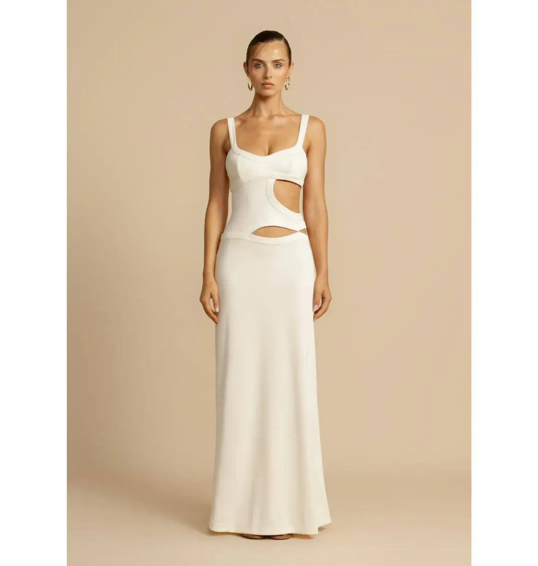 Arcana Ori Jetta Dress in Milk Size AU 6 for rent on The Volte - main image