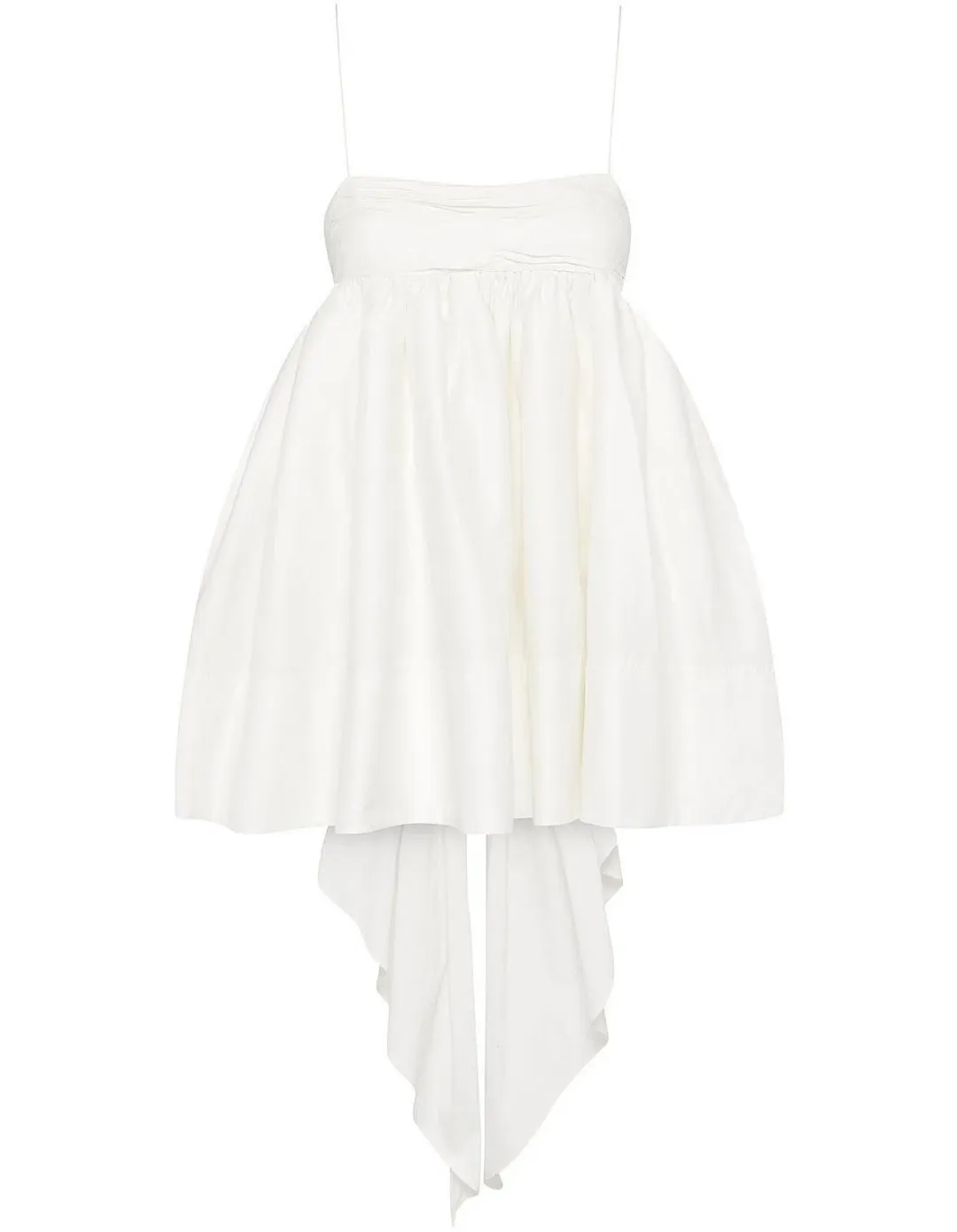 Aje Catina Bow Back Mini Dress Ivory White Size 10 for rent on The Volte - main image