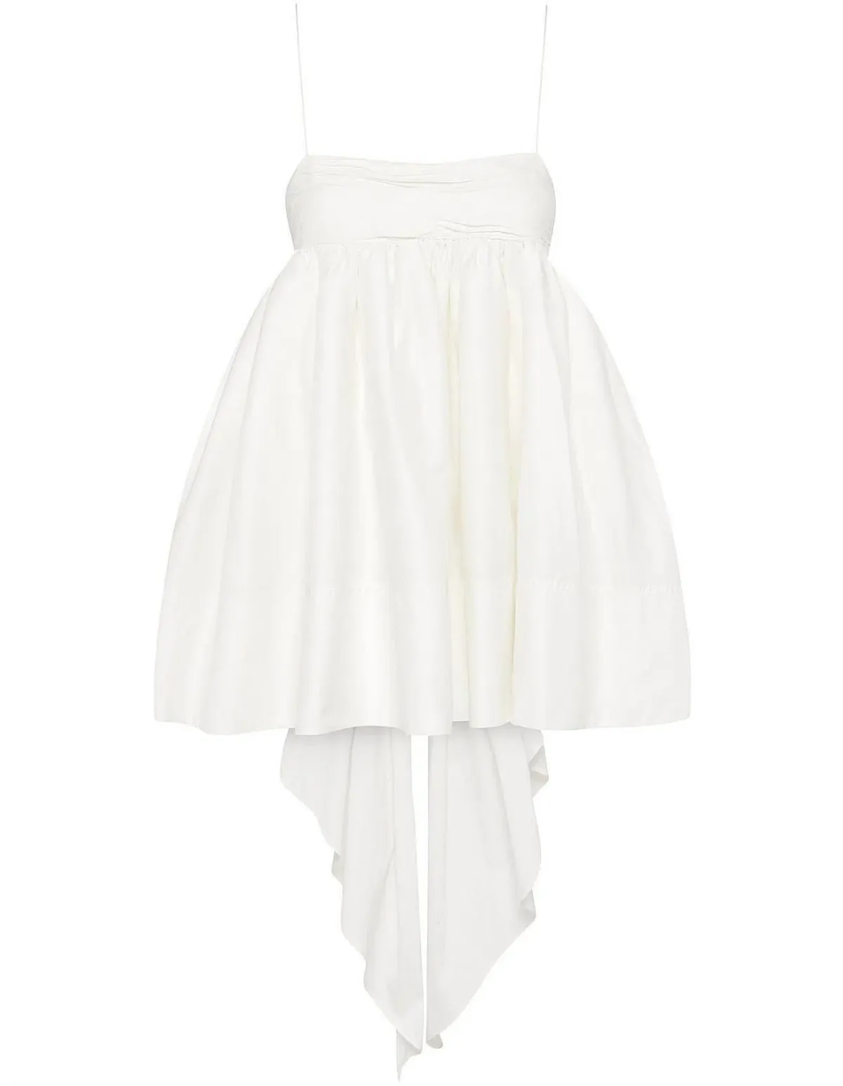 Aje Catina Bow Back Mini Dress Ivory White Size 10 - Image 8
