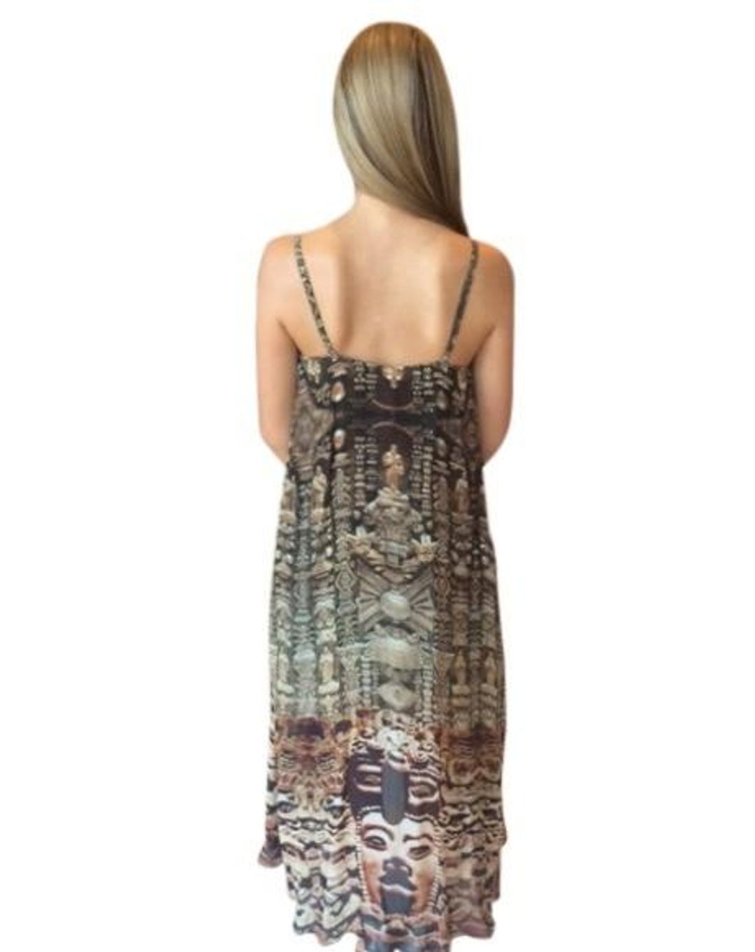 Camilla Dress - Flared mini with a sheer overlay Size 8 for rent on The Volte - main image