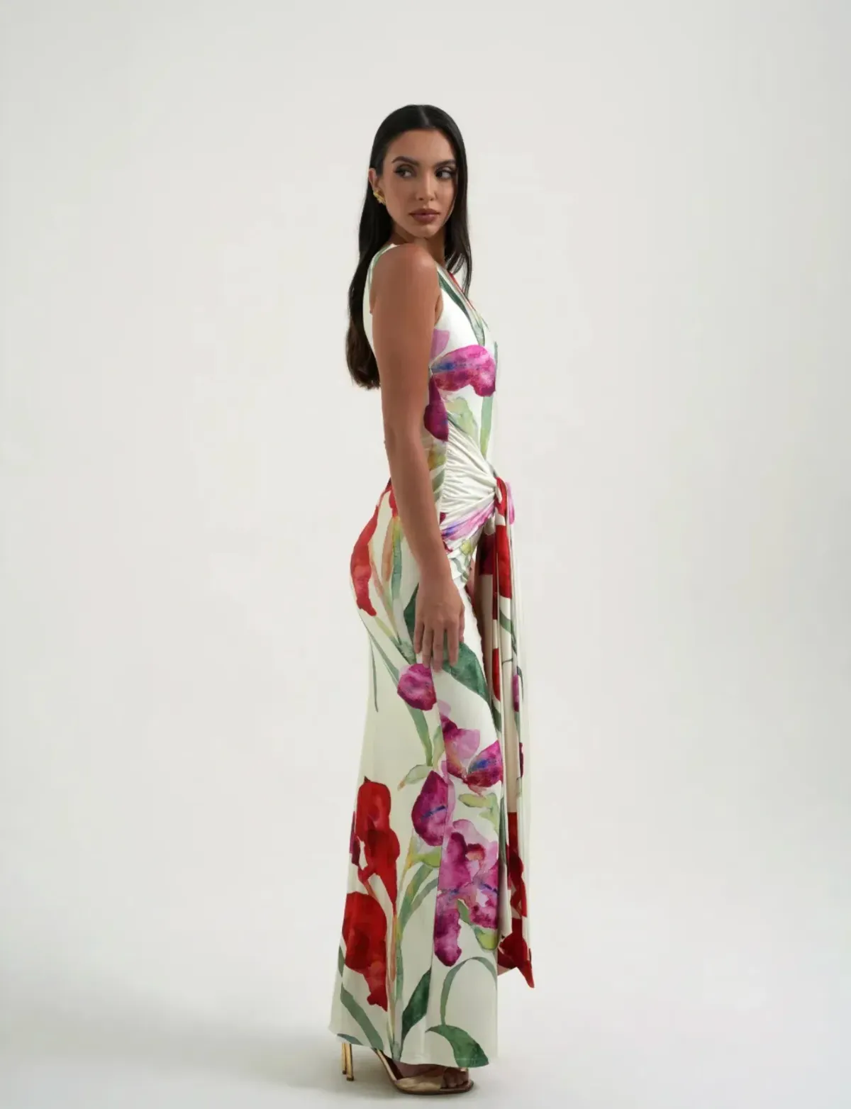 Sydney Lane Skye Wrap Maxi Dress Print Size S / AU 8 - Image 3
