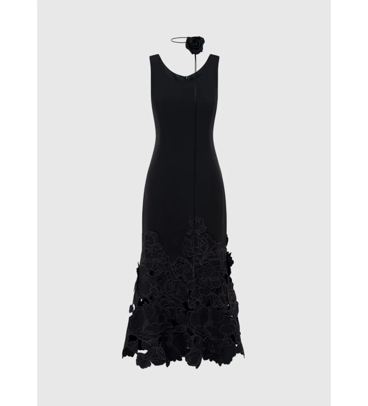 Leo Lin Emily Applique Midi Dress Size 8 - Image 1