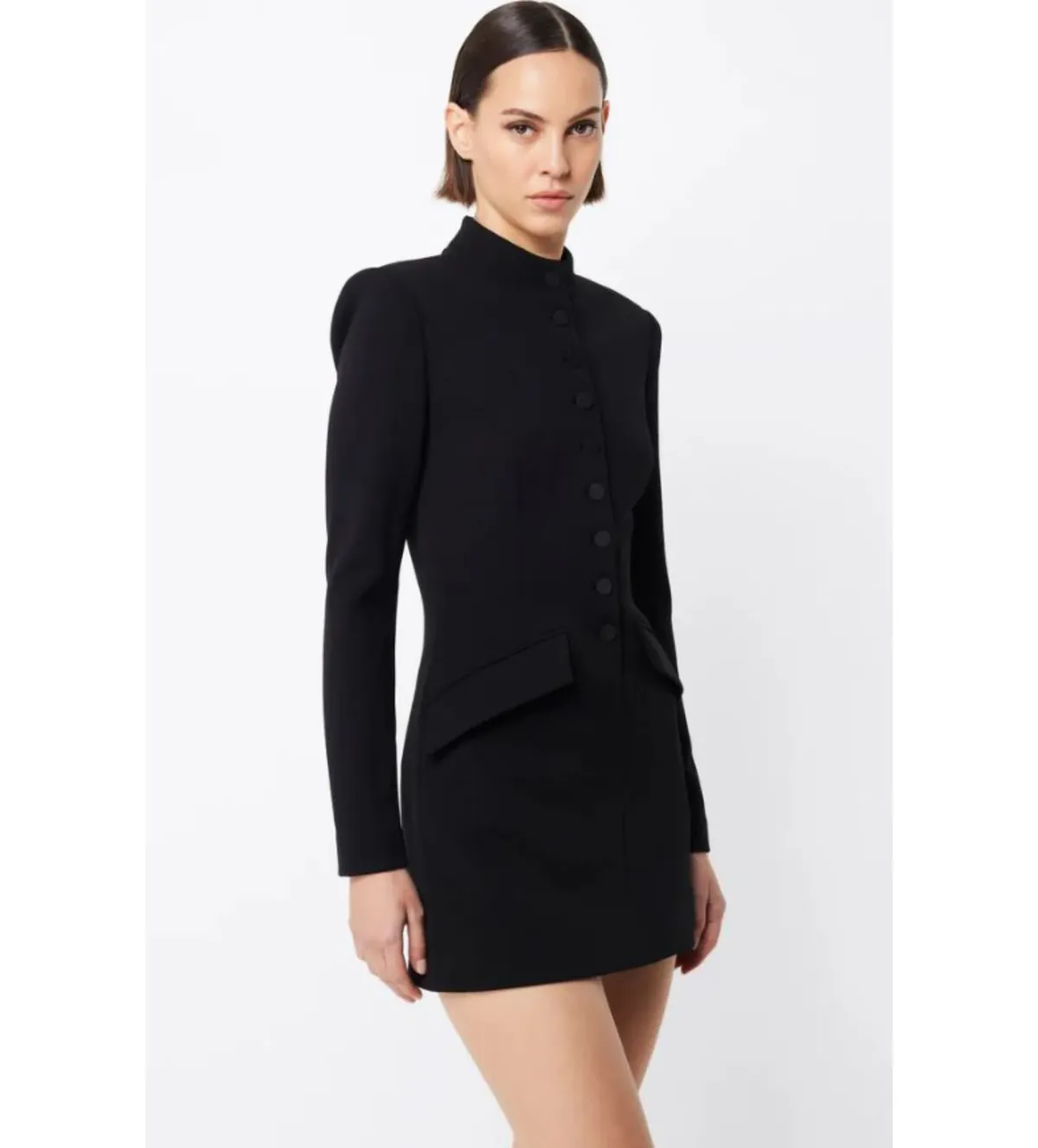 Mossman Network Mini Dress Black Size AU 6 - Image 2