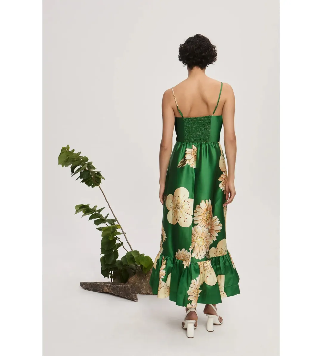 Alemais Sage Midi dress in Green Size AU 12 for rent on The Volte - main image