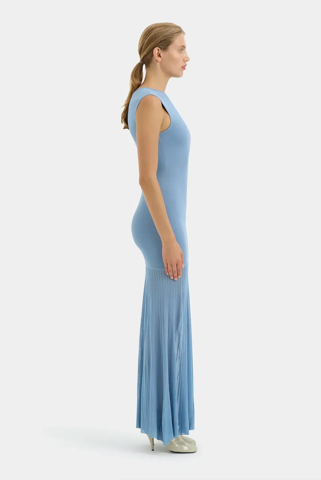 Sir Indigo Twist Dress in Blue Size 2 / AU 10  for rent on The Volte - main image