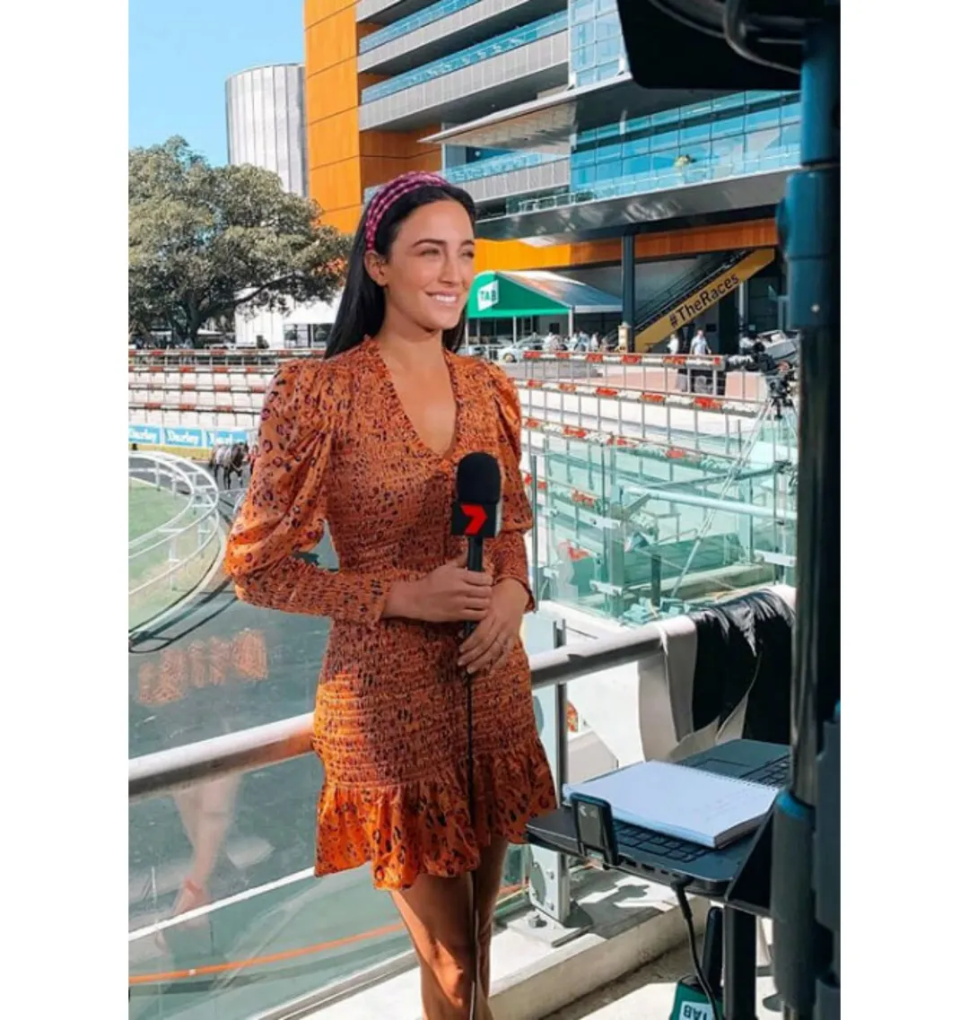 Scanlan Theodore Silk Leopard Shirred Mini Dress Brown Size AU 6 for rent on The Volte - main image