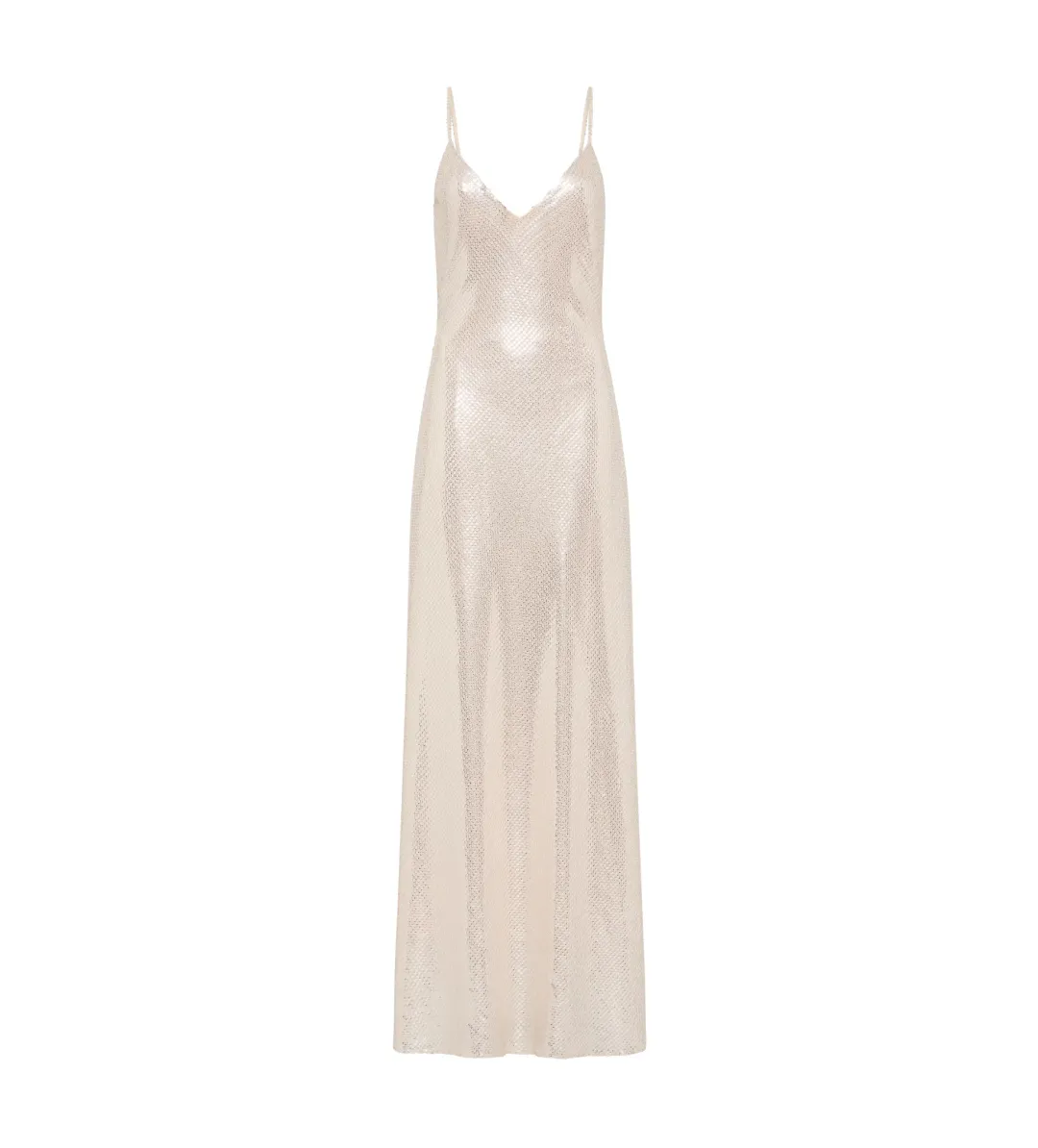 Manning Cartell High Voltage Slip Dress in Silver Sequin Size XXS / AU 4 for rent on The Volte - main image