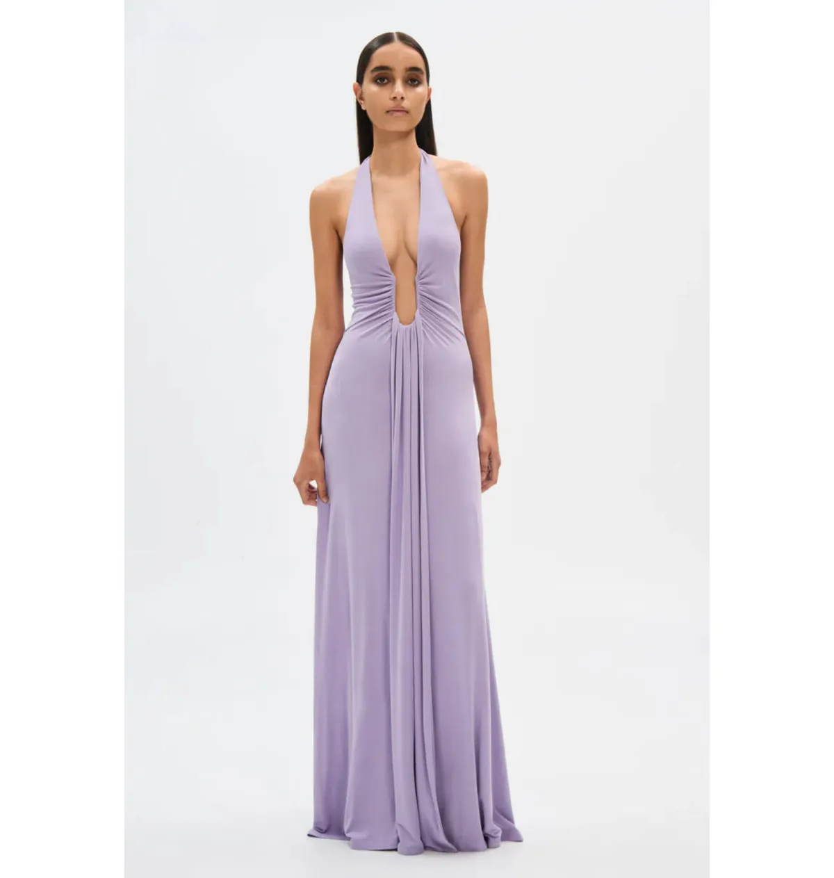 Misha Jennifer Cupro Maxi Dress Lilac Size 10/M - Image 1