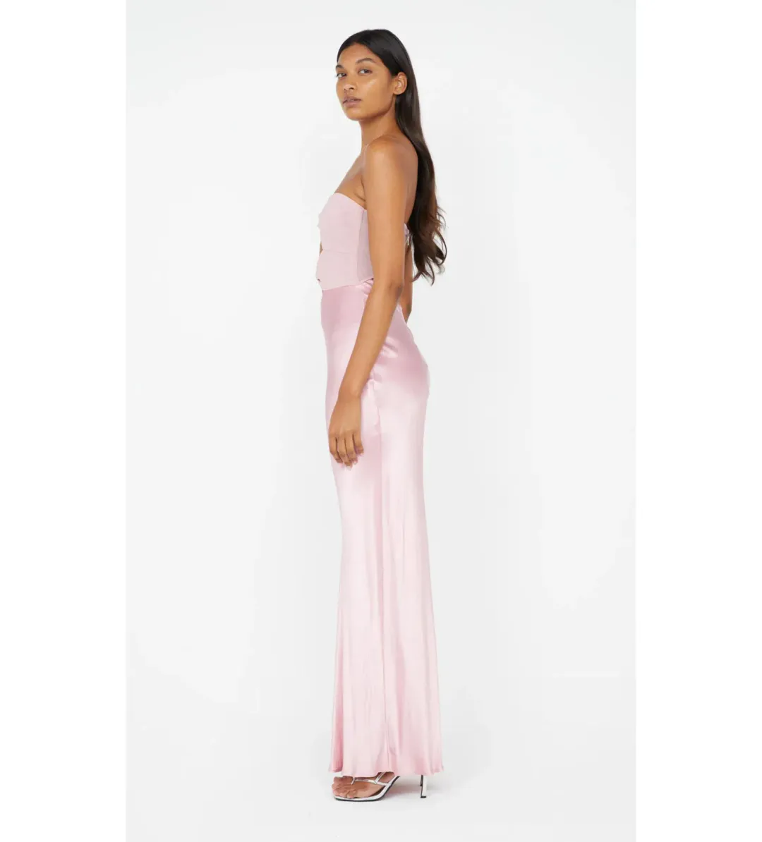 Bec & Bridge Halle Strapless Dress in Dusty Pink Size 6 for rent on The Volte - main image