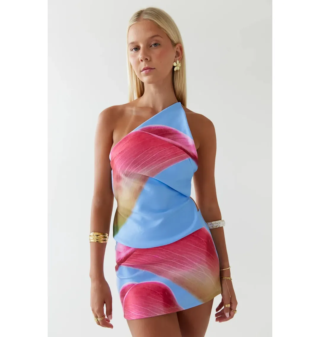 HNTR the label Sam Top and Skirt Set in Calla Size S / AU 8 for rent on The Volte - main image