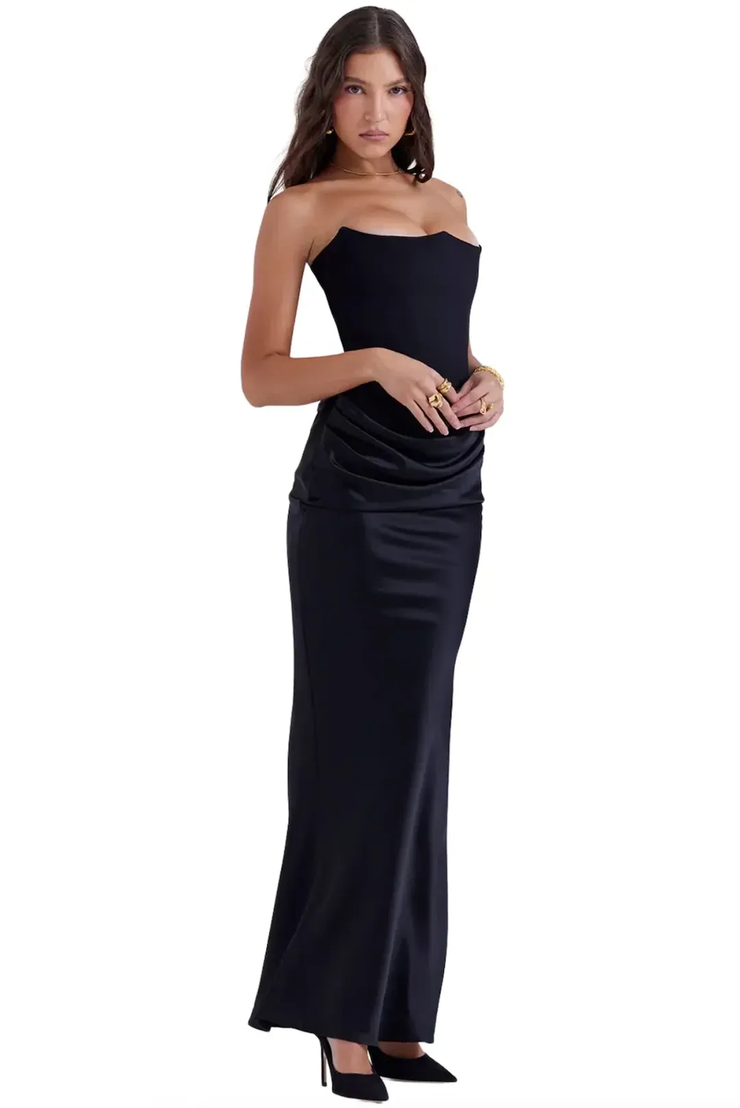 House Of Cb Persephone Dress Black Size 10 for rent on The Volte - main image