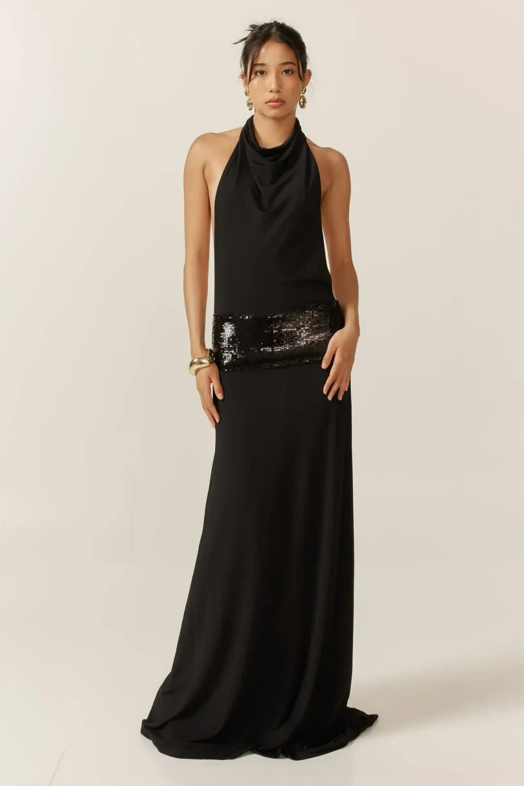 Ance Gria Adele Gown Black Size 10 for rent on The Volte - main image