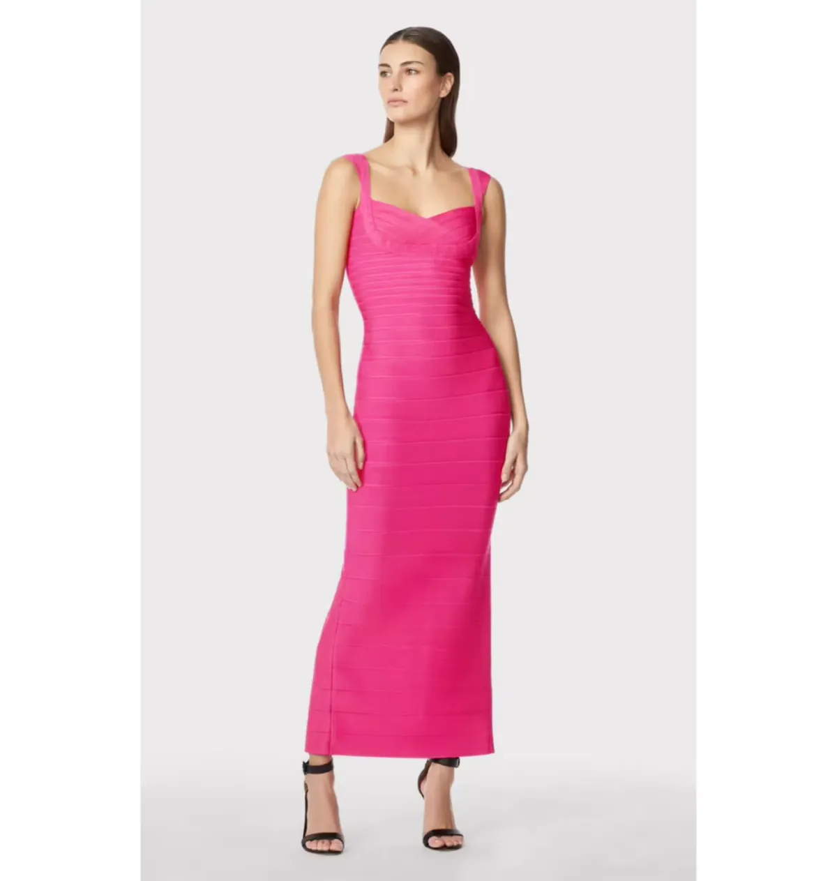 Herve Leger Sweetheart Gown Pink Size XXS / AU 4 - Image 1