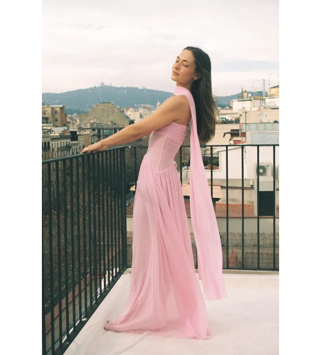 Raphaella Santana The Ophelia Dress Pink Size S/AU 8 for rent on The Volte - main image