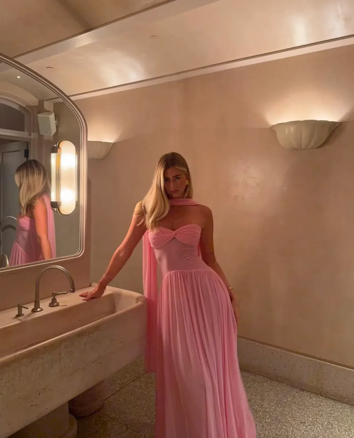 Raphaella Santana The Ophelia Dress Pink Size S/AU 8 - Image 2