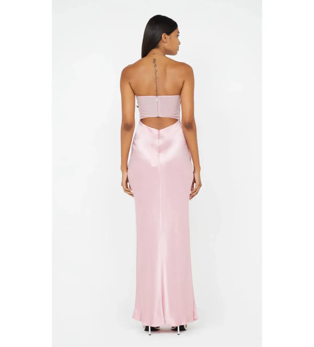 Bec & Bridge Halle Strapless Gown in Dusty Pink Size 8 - Image 4