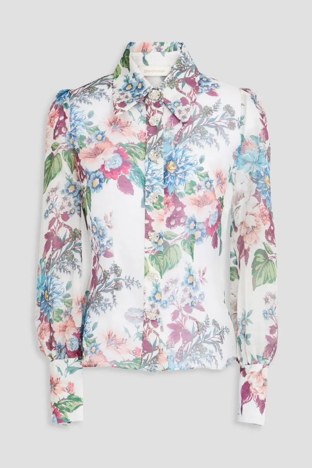 Zimmermann Matchmaker Floral Body Shirt Size 8/0 for rent on The Volte - main image