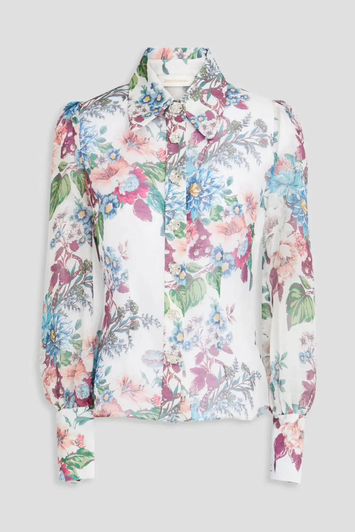 Zimmermann Matchmaker Floral Body Shirt Size 8/0 - Image 1