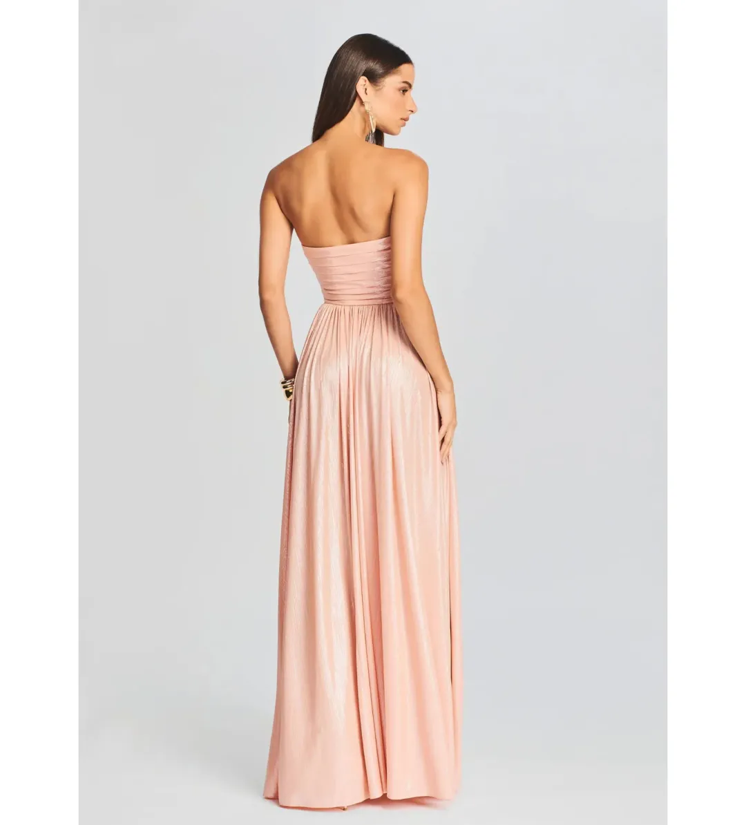 Retrofete Jacie Dress in Peach Size XS / AU 4 for rent on The Volte - main image