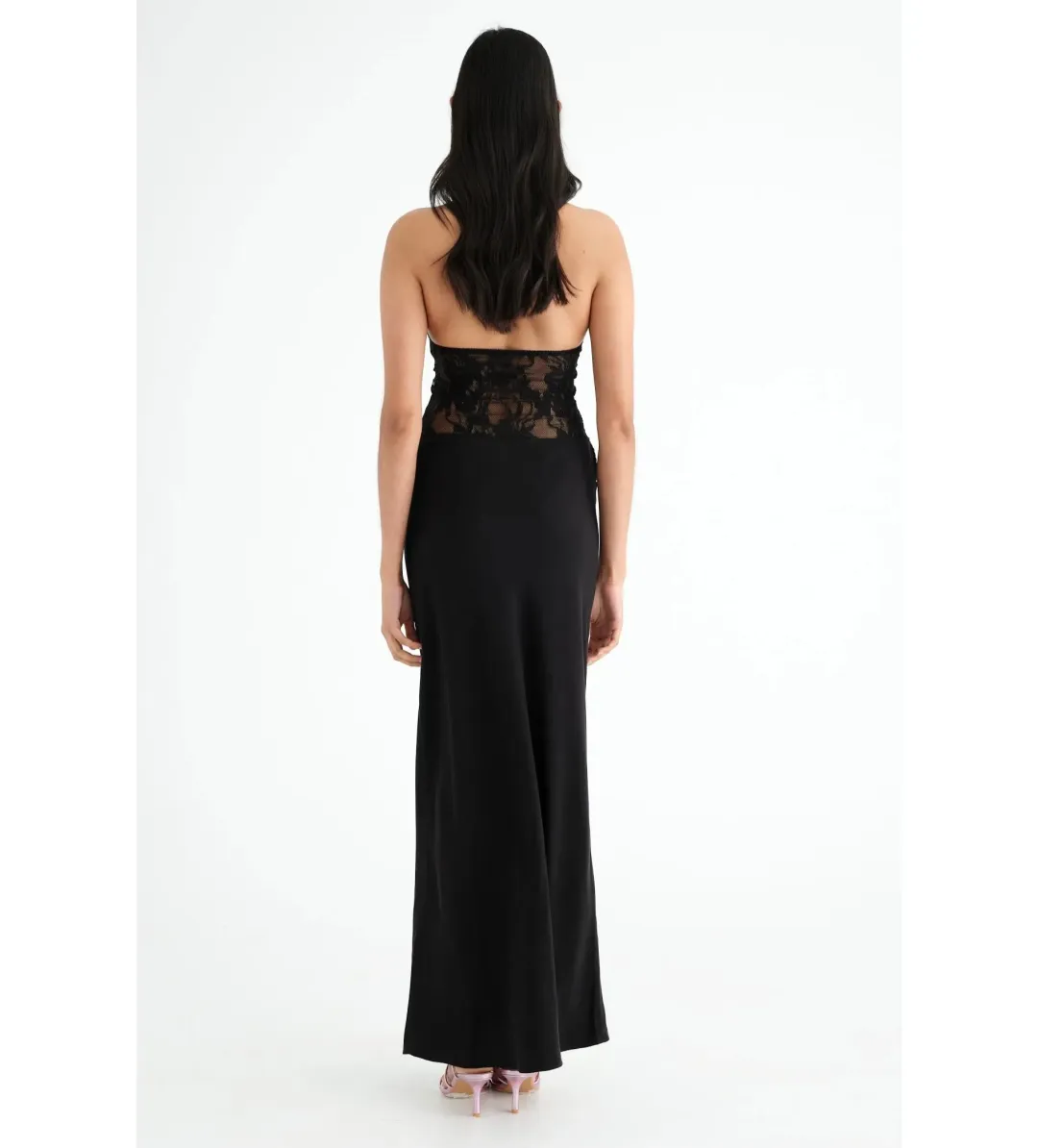 Benni Miko Maxi Dress in Black Size 8 for rent on The Volte - main image