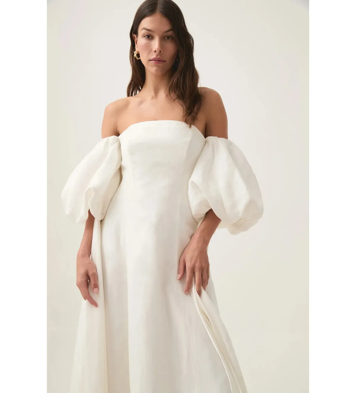 Aje Incarnation Midi Dress Ivory Size AU 10 - Image 4