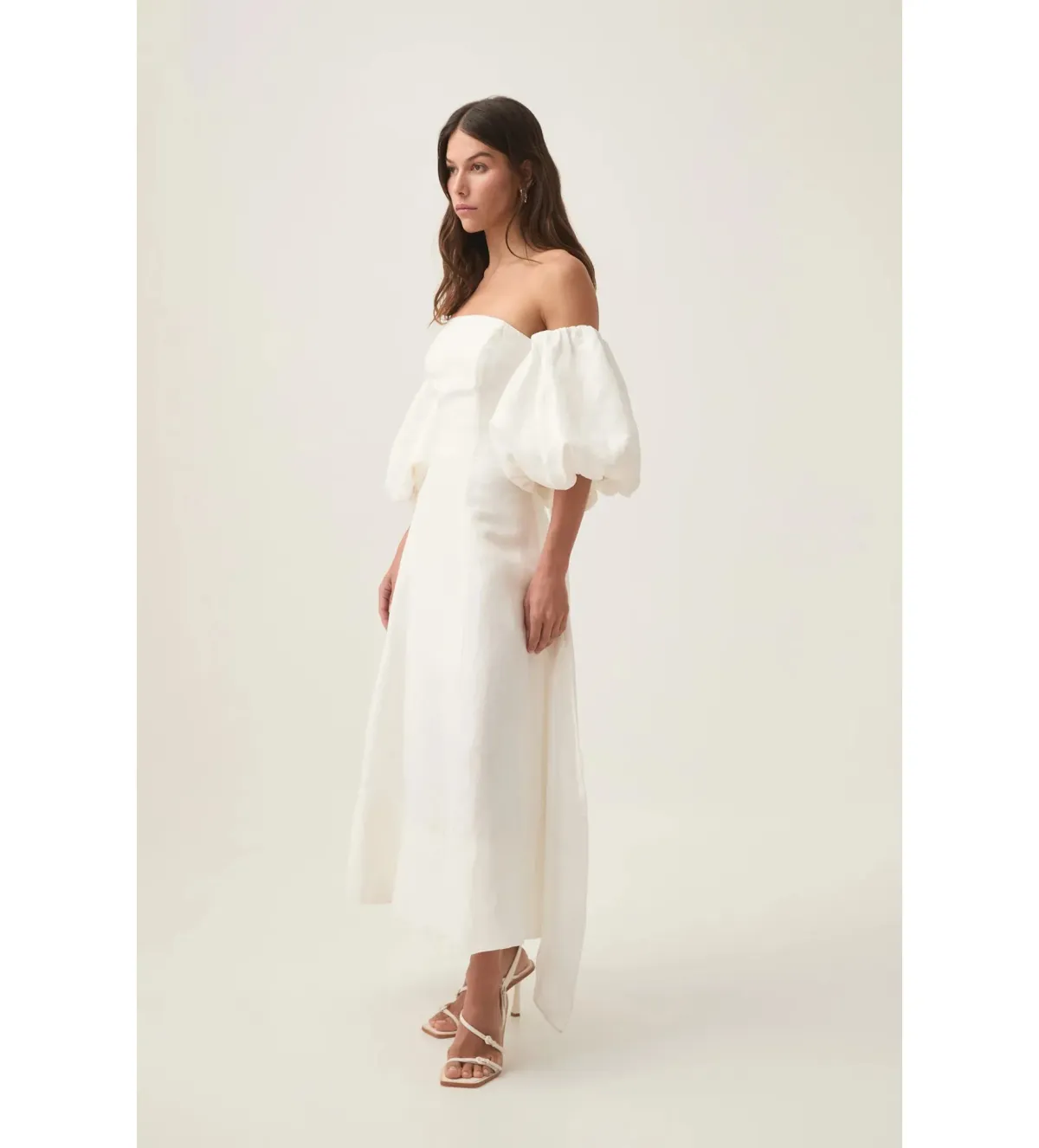 Aje Incarnation Midi Dress Ivory Size AU 10 - Image 2