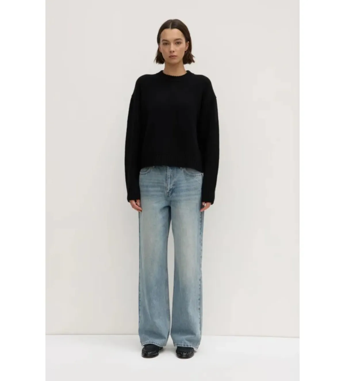 Assembly Label Beau Merino Wool Knit Black Size AU 8 - Image 2