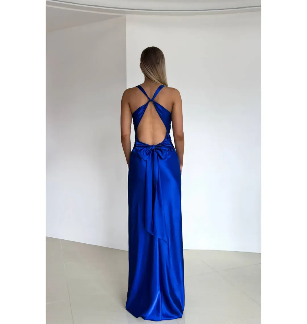 Ruth Tarvydas Goddess Gown Cobalt Blue Size AU 8 for rent on The Volte - main image