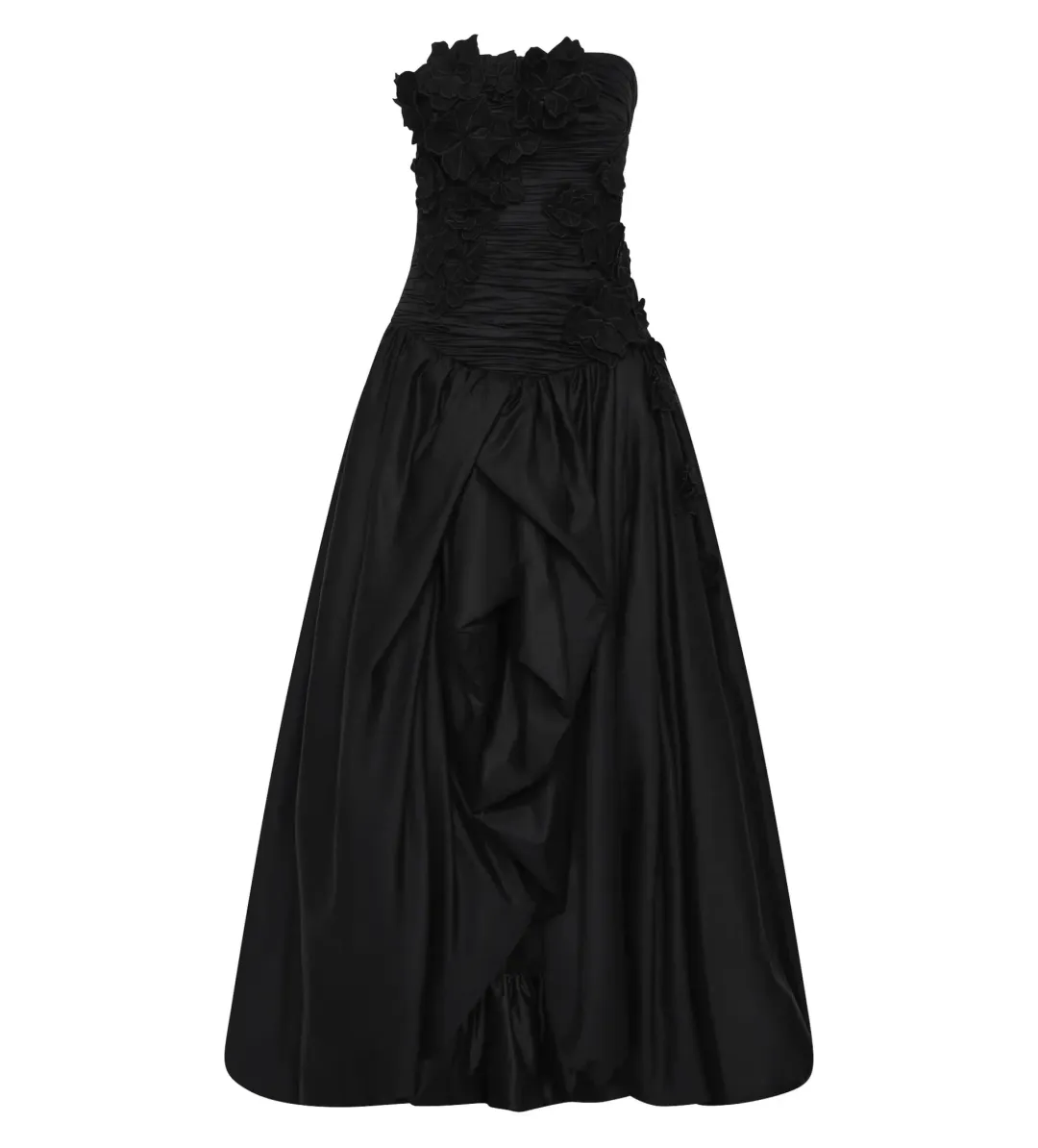 Aje Black Splendour Flower Gown in Black Size AU 8 for rent on The Volte - main image