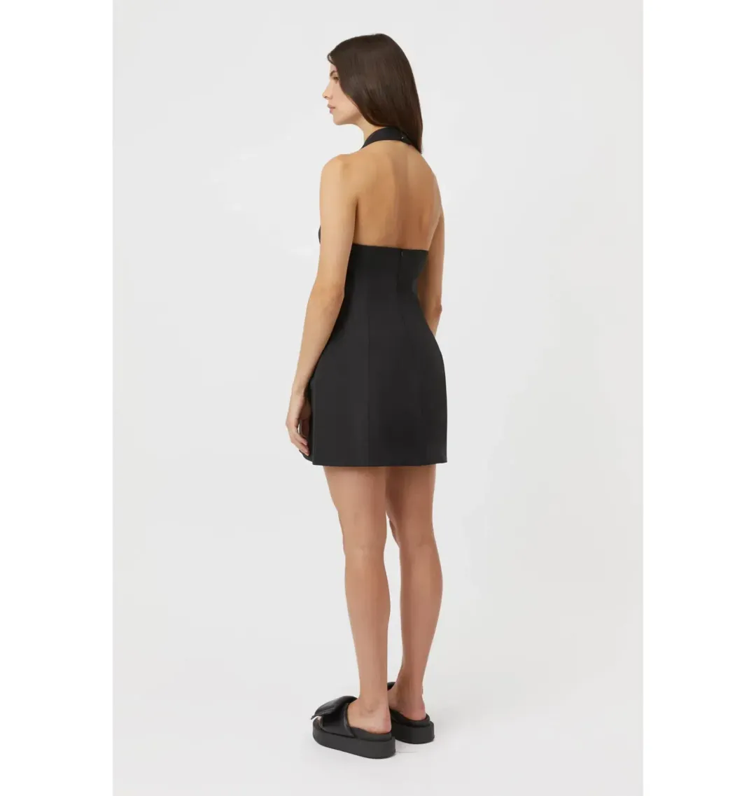 Camilla And Marc Petra Mini Dress Black Size AU 12 for rent on The Volte - main image