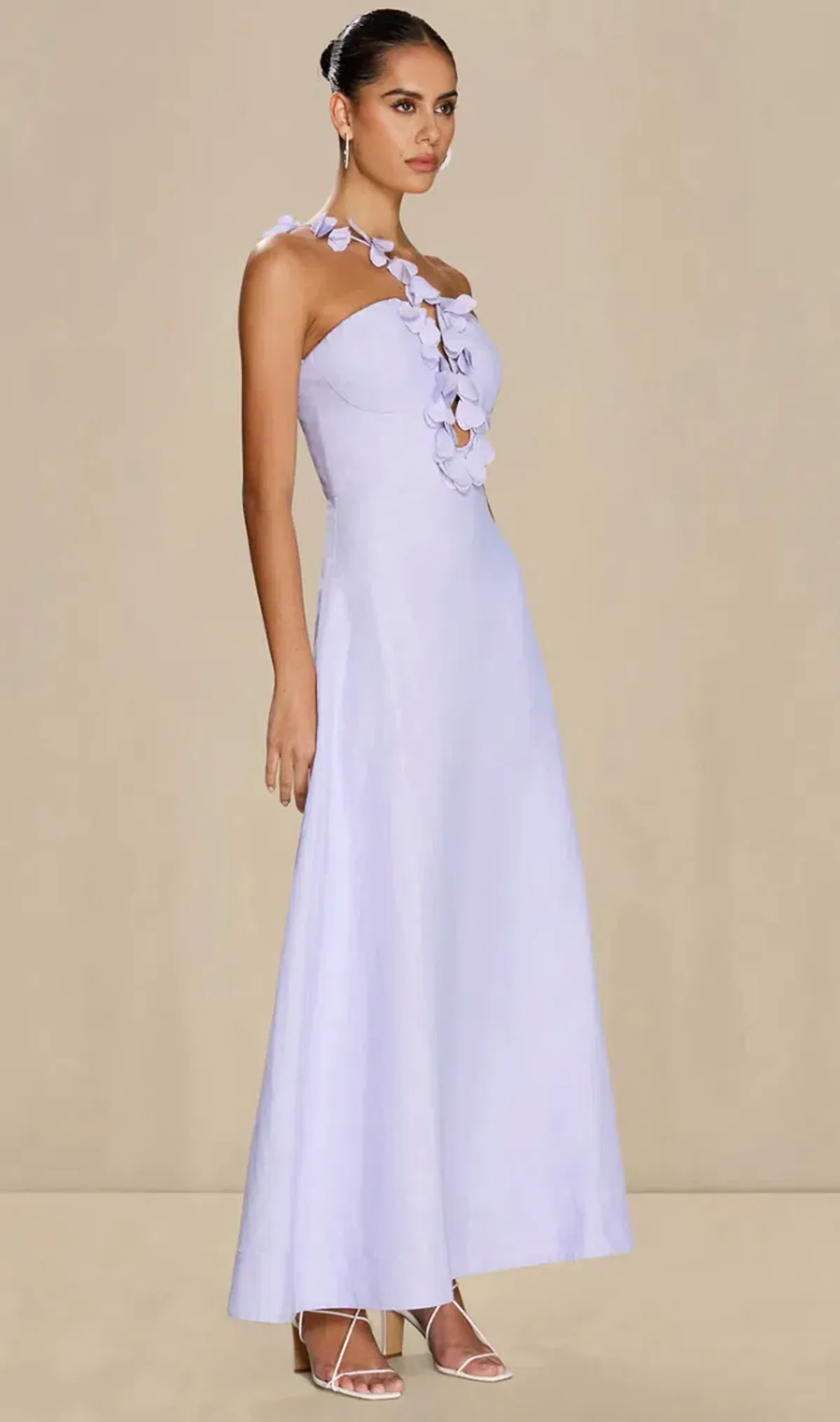 Sonya Moda Amal Dress Maxi Lilac Size 14 - Image 3