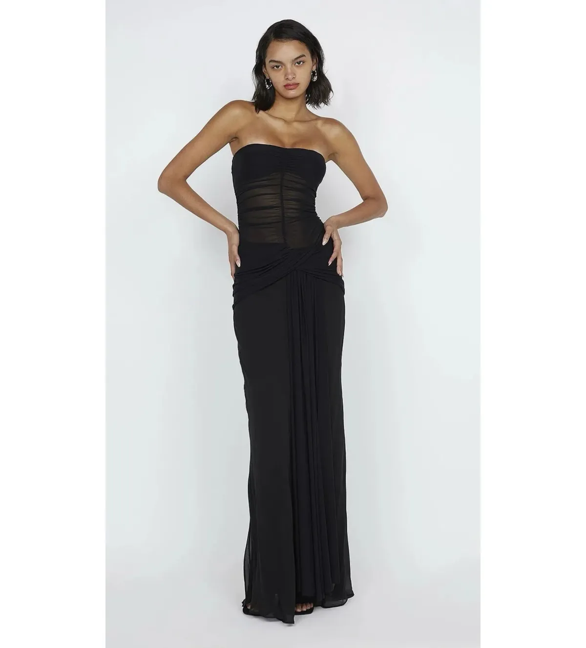 Bec & Bridge Noemi Strapless Gown Black Size AU 8 - Image 1