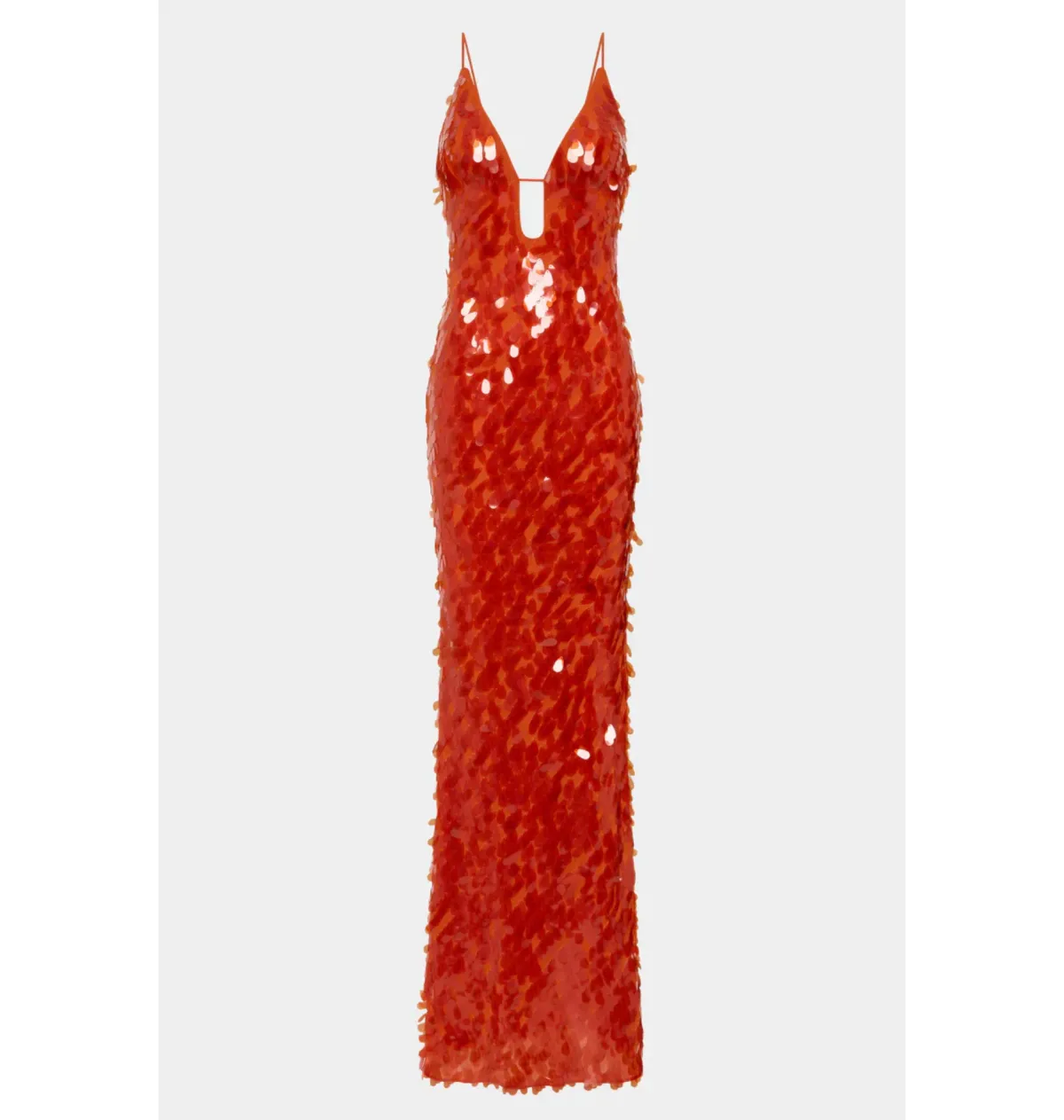 Misha Sapphire Sequin Maxi Dress Red Size 8/S - Image 4