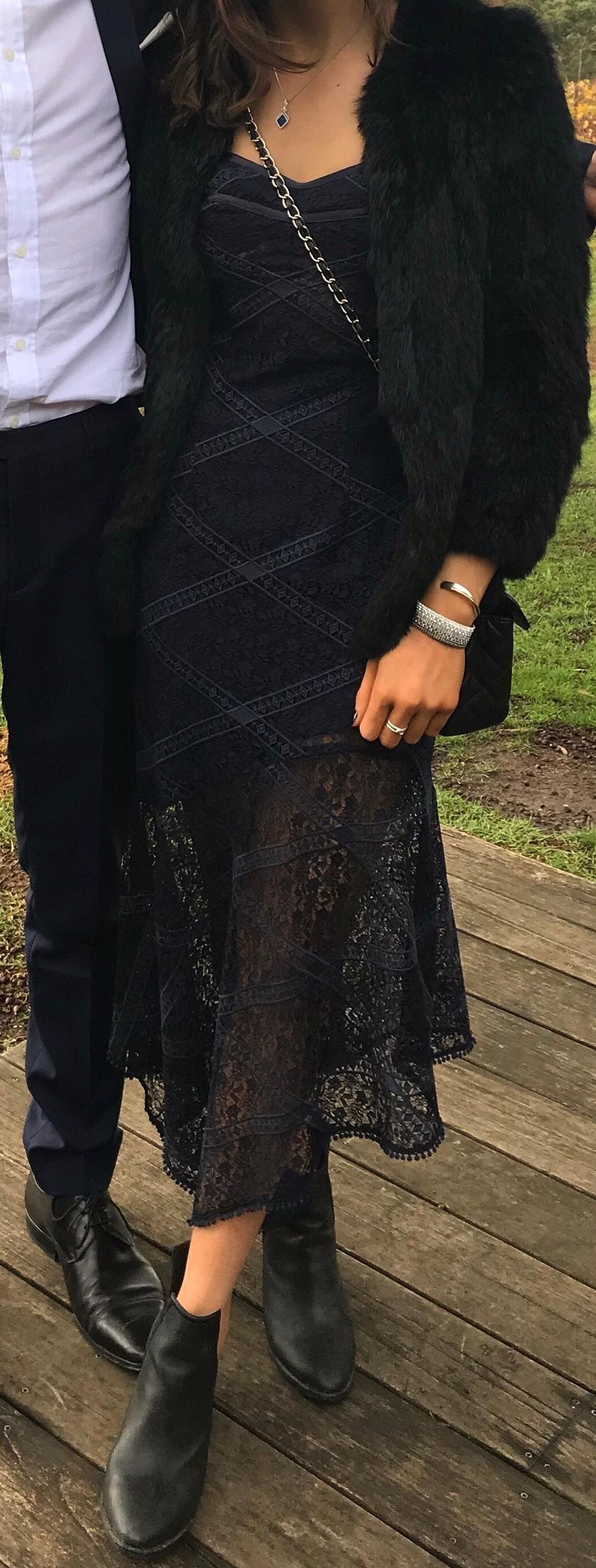 Manning Cartell dress Navy Size 8 for rent on The Volte - main image