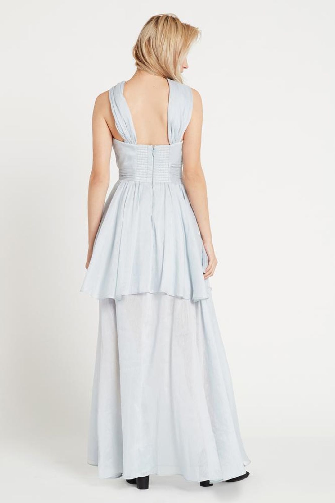 Aje Fraser Maxi Dress Blue Size 8 for rent on The Volte - main image